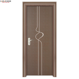 Puerta de Madera Compuesta para Interiores, Resistente al Fuego e Impermeable, Panel de PVC de 4mm de Grosor, Duradero, de Fábrica Profesional, para Hogar y Oficina - Product Image 1