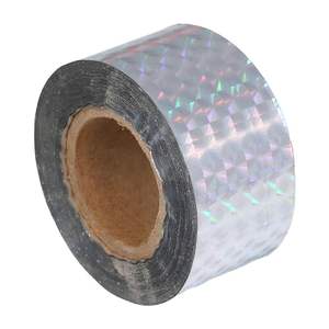 Cinta Repelente para Pájaros de Plástico Sólido con Diseño de Diamante Prismático, 2 Pulgadas x 46 m, para Jardines (Paquete de 6, Plateado) - Product Image 2