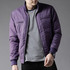 Blouson bomber matelassé en coton épais et léger de haute qualité pour unisexe, avec logo personnalisé OEM, col montant, hiver, avec capuche - Product Image 6