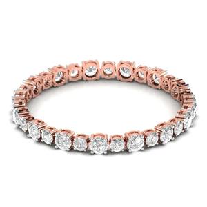 OEM ODM Round Lab Grown Diamond Tennis Bracelet 9KT White / Yellow / <b>Rose</b> <b>Gold</b> Jewelry - Product Image 2