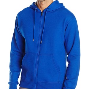 Sudadera con capucha roja unisex clásica de algodón French Terry con cremallera completa, chaqueta con capucha, ropa de trabajo personalizada, informal. - Product Image 6
