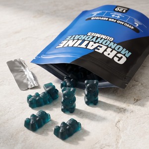 Gummies de créatine monohydrate personnalisées OEM ODM sous marque privée 4990mg 120 unités sans sucre saveur myrtille Complément nutritionnel sportif - Product Image 2