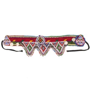 Cinturón Vintage para Danza del Vientre con Cuentas, Cinturón Tradicional Afgano Kuchi Tribal BB088A, Cinturones Hechos a Mano con Cuentas Auténticas Banjara - Product Image 1