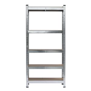 Scaffale da Garage a 5 Ripiani in Acciaio Zincato Grigio 150x75x30cm - Product Image 3