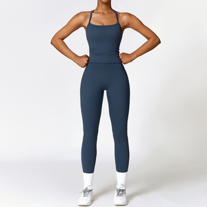 Conjunto de Yoga de Manga Larga para Mujer con Logotipo Personalizado, Ropa Deportiva Informal Transpirable de 2 Piezas para Yoga, Gimnasio y Fitness - Product Image 6
