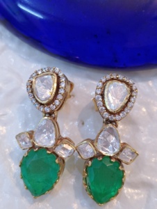 Vintage Gold Plated Earrings <b>Set</b> Pear Cut Zircon Stones for <b>Women</b> Wedding Engagement Anniversary Party <b>Gift</b> Jewelry High Quality - Product Image 4