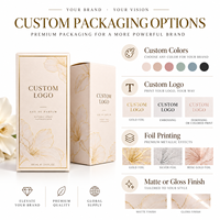 Boîte d'emballage de parfum personnalisée de luxe avec logo, papier cartonné blanc avec dorure à chaud, carton pliable cosmétique OEM ODM
