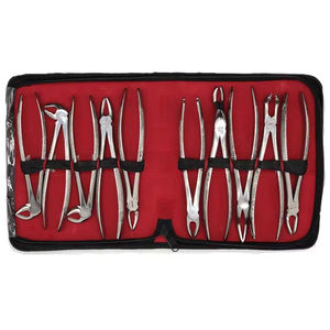 Dental Instruments Tooth Extraction Forceps Silver Stainless Steel CE Certified Autoclavable Ergonomic Grip Class By Dentavex - Product Image 1
