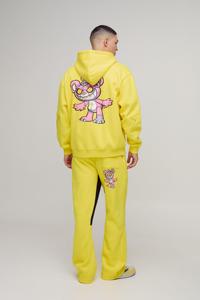 ชุดวอร์มผู้ชายแบบกำหนดเอง คุณภาพสูง สไตล์สตรีทแวร์ ผ้าคอตตอนหนา 100% เสื้อฮู้ดซิป และกางเกงจ็อกเกอร์ทรงหลวม ชุดสองชิ้นสำหรับฤดูหนาว - Product Image 2