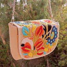 Sacs à main indiens en lin naturel épais pour femme, tons neutres, pour tous les jours - Product Image 6