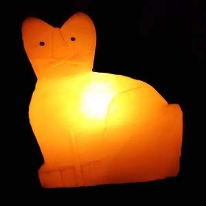 Lampe en sel rose de l'Himalaya en forme d'éléphant, 100% biologique, sculptée à la main, avec lumière LED pour la décoration - Product Image 5