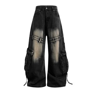 Usine de fabrication de jeans sur mesure pour hommes, coupe décontractée, tissu denim délavé, solutions OEM pour les marques de vêtements - Product Image 3