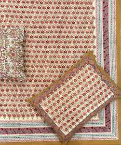 Artisan Handmade Floral Block Printed Bedsheet | Bulk Cotton Indigo Blue Bed Cover | Traditional Indian Textile Bedspread - Product Image 5