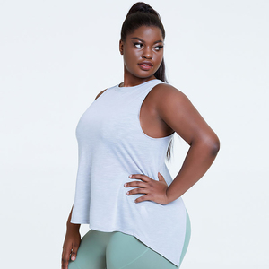 Débardeurs décontractés pour femmes de qualité supérieure, grande taille, séchage rapide, respirants, en coton et polyester écologiques, pour la gym - Product Image 2