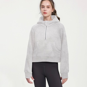 Oversized Hooded Pullover <b>Sweatshirt</b> Long Solid Color Unisex Regular Sleeve Fleece 100% Cotton Windproof Eco-Friendly 300g - Product Image 4