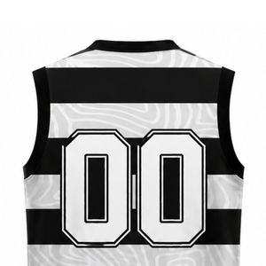 Black White Volleyball Sleeveless Shirt Athletic Team Sportswear Top Match Uniform Training Performance Clothing - Product Image 6