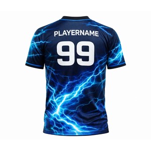 Camiseta de Esports Personalizada al por Mayor, Sublimada, de Poliéster y Malla, Transpirable, de Secado Rápido, para la Industria del Videojuego - Product Image 3