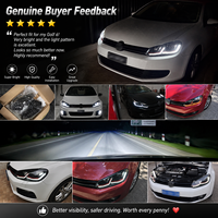 Ensemble de phares LED complets pour Golf 6 MK6 2009-2012, feux de jour DRL, clignotants séquentiels, lampes avant