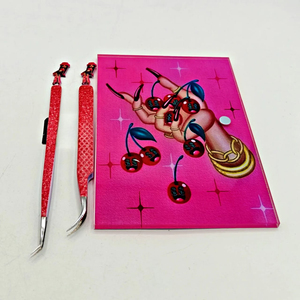 Juego de Pinzas para Extensión de Pestañas de Alta Calidad Personalizables, 4 Piezas, Pinzas de Acero Inoxidable de Precisión Antimagnéticas - Product Image 6