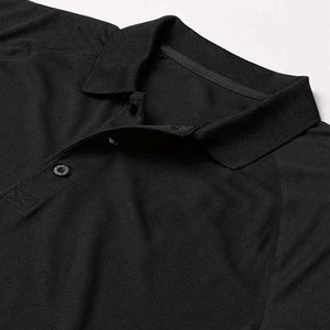 <b>Black</b> Color Short Sleeve Men's Clothing <b>Polo</b> <b>Shirts</b> Cotton Material <b>Plain</b> Oversized Summer Casual Men <b>Polo</b> <b>Shirts</b> - Product Image 3