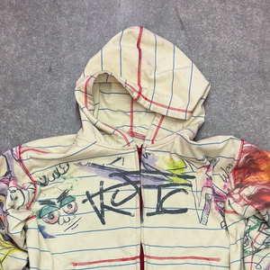 Ensemble de survêtement homme grande taille personnalisé avec logo, imprimé sérigraphié, deux pièces, pantalon évasé et veste à capuche, streetwear d'hiver - Product Image 4