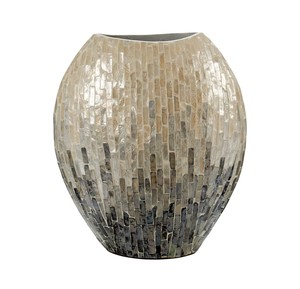 Premium Decorative Vase with Natural Mother of Pearl Finish - Product Image 1