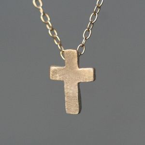 Best Seller Gold <b>Cross</b> Charm Pendant Necklace Bracelet Religious Jewelry Gift Women <b>Men</b> Luxury Minimal Style - Product Image 5