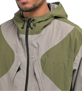 Men's Autumn Windbreaker Safari <b>Jacket</b> Hooded Knitted Zipper <b>Waterproof</b> Breathable Lightweight Long Sleeve Design Outdoor - Product Image 3
