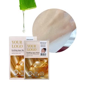Mascarilla Facial Calmante con Agua, Aloe Vera y Ácido Hialurónico para Todo Tipo de Piel, Uso Facial Femenino, con Tu Logotipo - Product Image 1