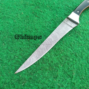 Couteau de pêche à filet en acier damas avec lame flexible Cadeau de chef personnalisé pour la cuisine et les aventures en plein air - Product Image 5