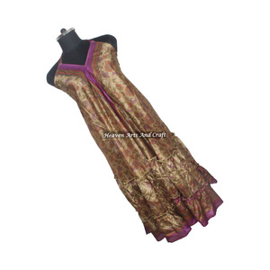 Saree / Sari / Shari Indian & Pakistani Clothing From India Hippy Boho Hot Sexy Looking Women Wear Vintage Silk <b>Spaghetti</b> - Product Image 5