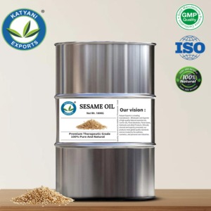 Fournisseur en gros OEM d'huile de sésame biologique 100% pure pour tous types de peaux et formules de soins corporels, provenant du Madhya Pradesh - Product Image 3