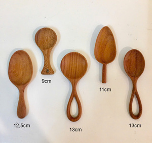 Vietnam Factory Wooden Spoon Short Handle 5cm Natural Wood Kitchen Utensil Handmade Bulk Manufacturer Export - Product Image 6