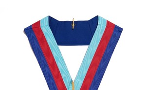 Collier de grade de chapitre Royal Arch, insignes de cérémonie haut de gamme, broderie à la main en fils d'or, qualité supérieure - Product Image 3