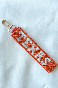Premium Handmade Beaded Keychain CHIEFS Game Day Sports Wristlet <b>Strap</b> Custom Team Fan Key Holder Fashion <b>Adjustable</b> Red White - Product Image 4