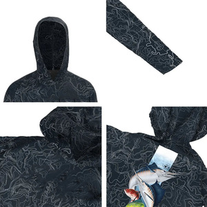 Sudadera con Capucha Unisex de Color Degradado, Impresión por Sublimación, Transpirable, UPF50, Ropa de Pesca, Talla Adulto - Product Image 6