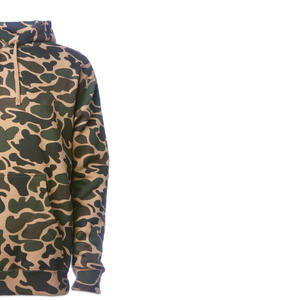 Sweat à capuche camouflage coupe-vent en molleton 100 % coton épais de haute qualité, personnalisable avec logo et étiquettes, unisexe, pour la saison hivernale - Product Image 2