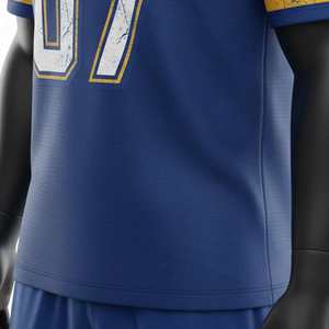 Maillot de football américain personnalisé à sublimation, design original du fournisseur, manches courtes, respirant, prix abordable, durable, polyester pour adulte - Product Image 6