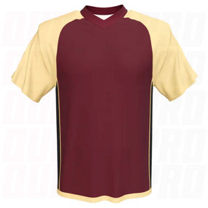 Venta al por Mayor de Camisetas de Lacrosse de Última Tendencia, Diseño Personalizado con Cuello en V, Manga Corta, 100% Poliéster Antibacteriano - Product Image 1