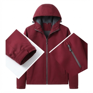 Men's Canvas Hooded Windbreaker <b>Jacket</b> <b>Waterproof</b> Outdoor Autumn Casual Zipper <b>Jacket</b> OEM Wholesale Manufacturer - Product Image 5