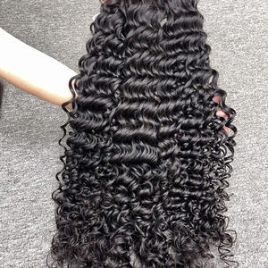 Extensions de cheveux vierges bruts cambodgiens à ondulations profondes, double trame, commande en gros, style vague naturelle - Product Image 4