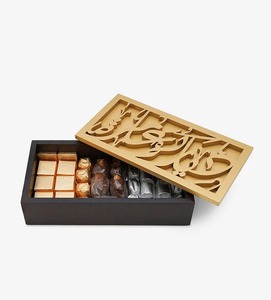 Boîte de rangement pour bonbons en acrylique de qualité supérieure avec couvercle en bois MOP fait main, finition décorative élégante - Product Image 1