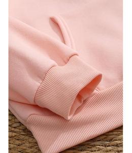 Nuevo diseño de sudadera con capucha para mujer, 100% algodón, manga larga, cuello caído, estampada, cómoda, para invierno, de Bangladesh. - Product Image 4