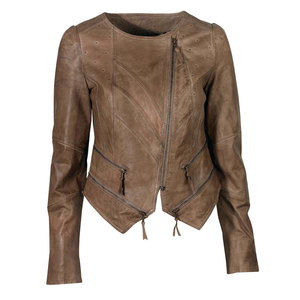 Chaqueta de Motocicleta de Piel de Cordero de Alta Calidad para Mujer |   Forro de Algodón Grueso, Resistente al Viento, Transpirable, Elegante y Duradero para Primavera/Otoño - Product Image 3