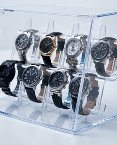 Luxury Transparent Acrylic Watch Display <b>Stand</b> Clear Plastic Wristwatch Holder Showcase Rack for Retail Store Countertop - Product Image 6