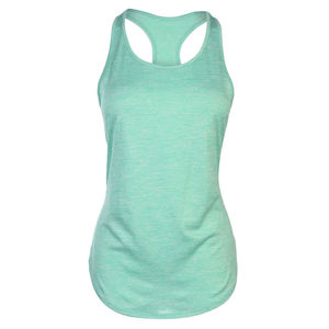 Débardeur côtelé sans manches pour femme, bleu, en polyester respirant, tricoté uni, style décontracté - Product Image 4