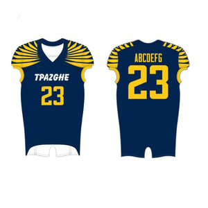 Uniforme de Fútbol Americano Sublimado Personalizado OEM, Transpirable, Impreso con el Nombre del Equipo Universitario para Jugadores Jóvenes - Product Image 3