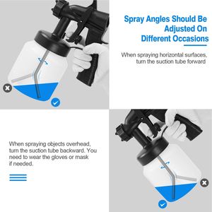 Pistola a Spruzzo per Vernice 650W 800ML, Macchina Spruzzatrice per Acqua/Olio, Pistola a Spruzzo Elettrica per Pittori - Product Image 6