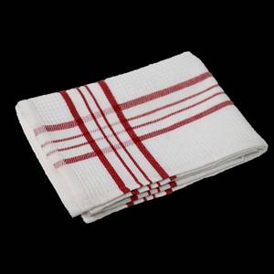 ผ้าเช็ดครัวลายวาฟเฟิล 100% ผ้าฝ้ายคุณภาพสูง ซึมซับน้ำได้ดีเยี่ยม สำหรับส่งออก - Product Image 1