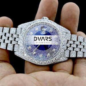 Reloj de Lujo con Diamantes de Imitación Dorados para Hombre, Estilo Casual para Club y Noche, Calidad de Exportación, Disponible a Precio de Exportación - Product Image 4